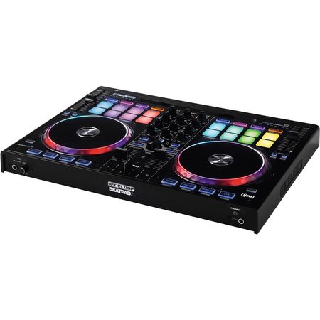 Reloop BeatPad 2 - Controlador Multiplataforma para iPad, Android y Mac/PC con Interfaz de Audio USB 1143878-REG