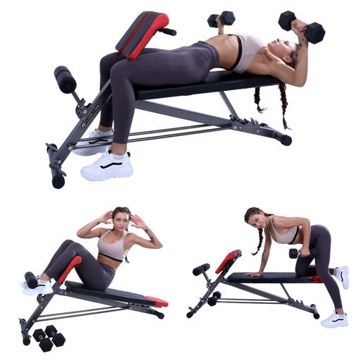 Banco de ejercicio plegable, silla romana, espalda abdominal,  hiperextensión, banco de entrenamiento abdominal, resistente, multiuso,  para gimnasio en
