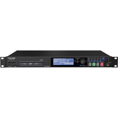 Grabadora de Memoria TASCAM SS-R250N con Conectividad y Soporte Opcional para Dante - Entradas/Salid 1312110-REG
