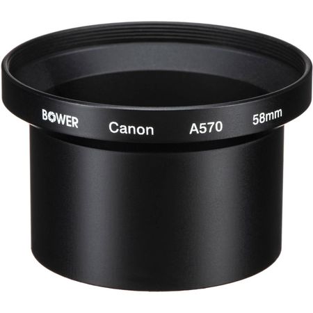 Adaptador de Conversión Bower de 58mm para Canon A570/A590 - Montaje Frontal de 58mm, Compatible con 811177-REG