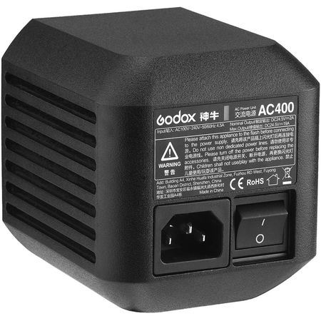 Adaptador de Corriente Godox para Monolight Witstro AD400Pro - 100 a 240 VAC 1475384-REG
