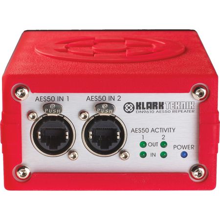 Klark Teknik DN9610 Repetidor AES50 Doble Puerto - Extiende Conexiones hasta 100m, 48/96 Canales, Op 1002570-REG