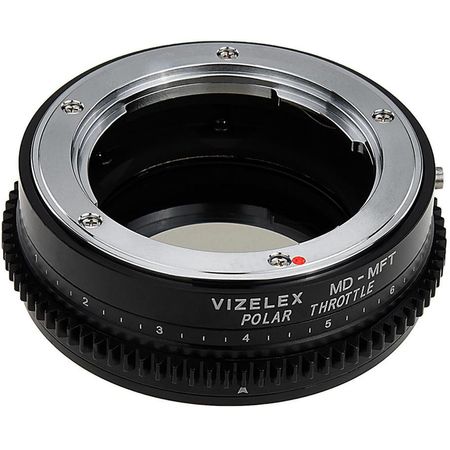 Adaptador FotodioX Vizelex para Lentes Minolta MD a Cámaras Micro Cuatro Tercios con Filtro Polariza 1360161-REG
