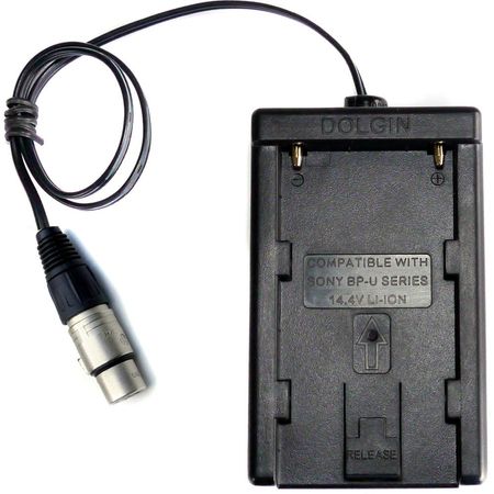 Adaptador Dolgin Engineering EX-V con Conector XLR - Alimenta Dispositivos con Baterías Sony BP-U30/ 1073630-REG