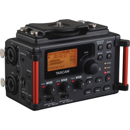 TASCAM DR-60DmkII: Grabadora de Campo Multitrack de 4 Entradas y 4 Pistas para Cine, TV y Transmisió 1084690-REG