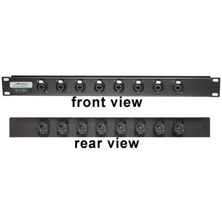 TecNec PB8-XLQ Patch Bay de 8 Canales con Conectores 1/4