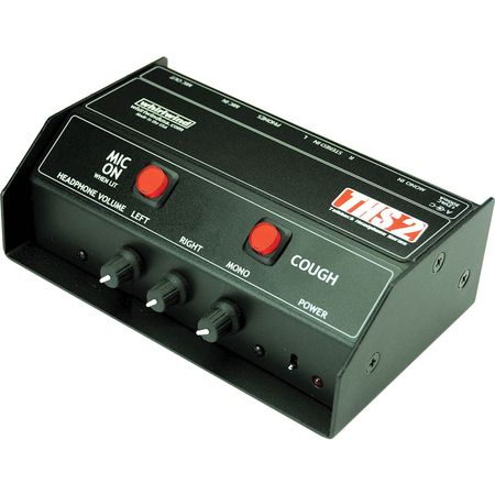 Caja de Auriculares Talkback Whirlwind THS-2 con Micrófono, Interruptor de Tos y Control de Volumen 1076896-REG