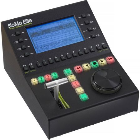 Controlador de Video Compacto JLCooper SloMo Elite con Rueda Jog/Óptica de Efecto Hall y Pantalla Gr 1831385-REG
