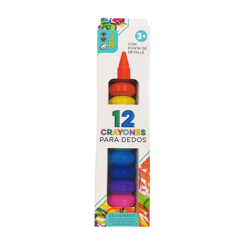 Crayones para dedo CLASS&WORK x12 piezas