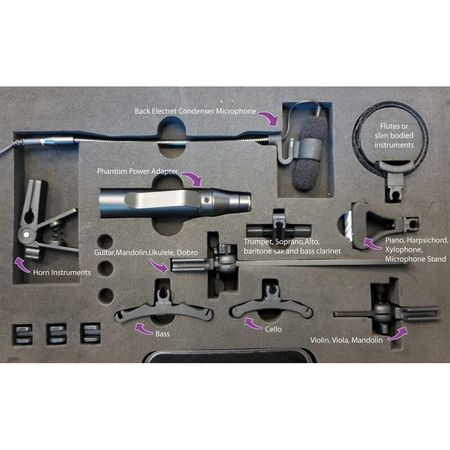Kit de Micrófono de Instrumento PS-IMK de la Serie Provider (Shure TA4F) - Micrófono de Condensador 1807642-REG