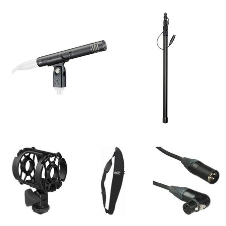 Kit de Micrófono de Condensador Hypercardioide Audio-Technica AT4053b con Soporte Universal DUSM-1, 764685-REG
