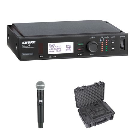 Kit de Micrófono Inalámbrico Digital Shure ULX-D con Cápsula SM58 (J50A: 572 a 608 + 614 a 616 MHz) 1578691-REG