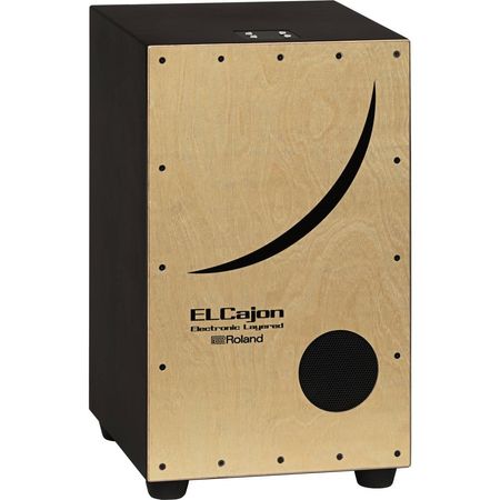Roland EC-10 Cajón Electrónico Híbrido con Sonidos Acústicos y Electrónicos, Amplificador Integrado 1217626-REG