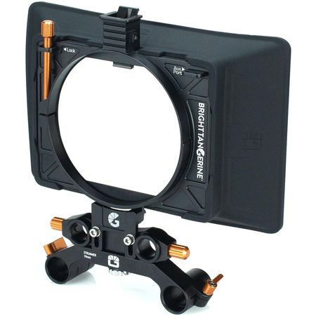 Bright Tangerine Misfit Atom Clamp-On Matte Box con Soporte de Inclinación Antirreflectante y Abraza 1128444-REG