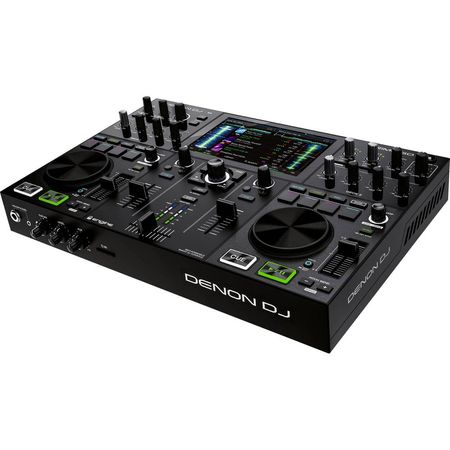 Consola DJ Autónoma Denon PRIME GO de 2 Canales Recargable con Pantalla Táctil de 7