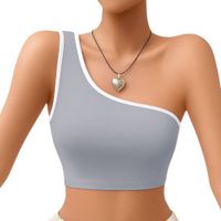 Basico Mujer Top Tarzan Rib Ana Sotluc-9 Color Gris