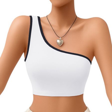 Basico Mujer Top Tarzan Rib Ana Sotluc-9 Color Blanco Talla M