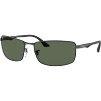 Ray-Ban RB3498 Gafas de sol para hombre | Black / Dark Green I