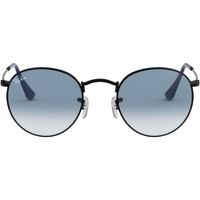 Ray-Ban RB3447 Gafas de sol de metal | Black / Clear Blue
