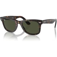 Ray-Ban RB2140F Original Wayfarer Gafas de sol cuadradas puente bajo | Tortoise / Green