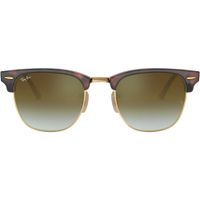 Ray-Ban RB3016 Clubmaster Gafas de sol para hombre | Red Havana / Green Flash I