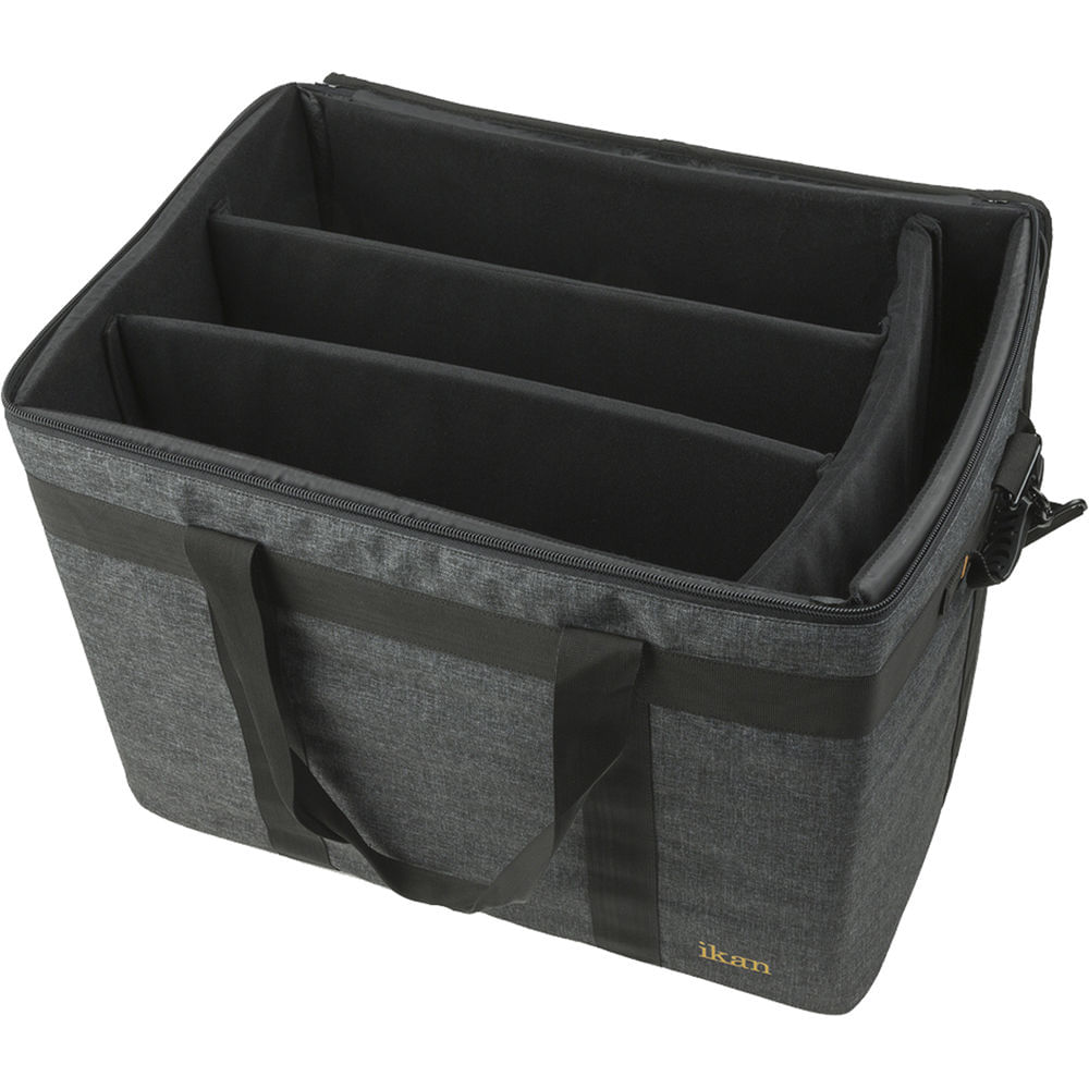 Bolso Grande para Kit de Luces Ikan Ibg 1000 V2 Lyra Rayden Mylo Onyx Gris