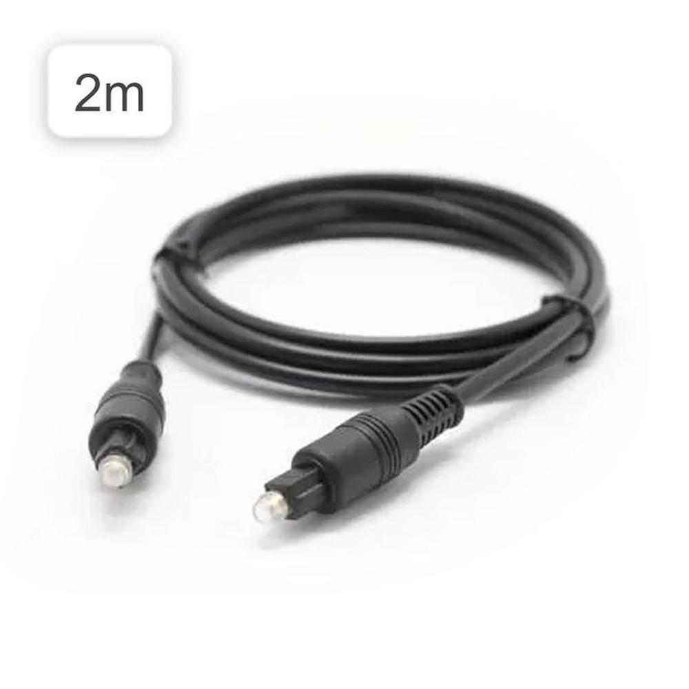 x2 Cables Audio Digital Fibra Optica 2m metros Macho DVD PS4 Xbox 360