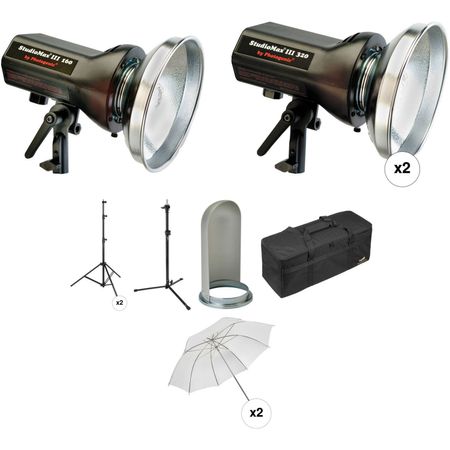 Kit de Estudio Fotográfico Photogenic Studiomax Iii de 3 Luces 120V para Retratos