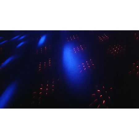 Luz de Fiesta Blizzard Minisystem 4 en 1 con Haz Led Rgbw Y Láser