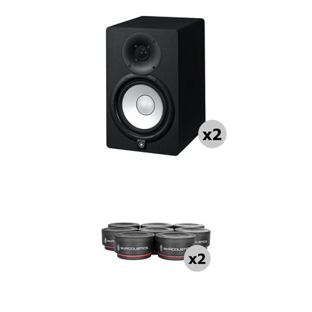 Monitores de Estudio Activos Yamaha HS7 con Kit de Pucks de Aislamiento - Mezcla y Producción Musica 1390249-REG