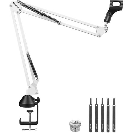 Neewer NW-35 Suspension Boom Scissor Mic Arm Stand (White) 1778175-REG