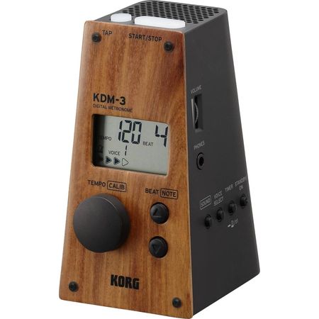 Korg KDM-3: Metrónomo Digital Edición Limitada (Madera Negra) - Práctica de Instrumentos, Diseño Clá 1434662-REG