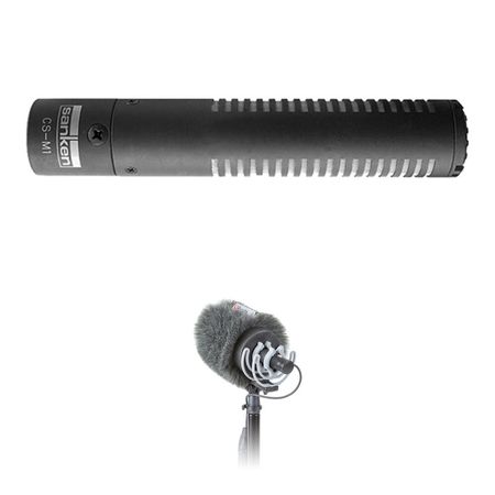 Micrófono de Escopeta Ultracompacto Sanken CS-M1 Resistente a la Humedad con Soporte Rycote y Paravi 1440267-REG