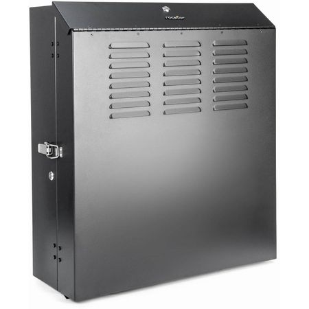 Rocstor SolidRack Bajo Perfil Montaje Vertical Gabinete de Pared para Rack (5 RU, Negro) - Ideal par 1791633-REG