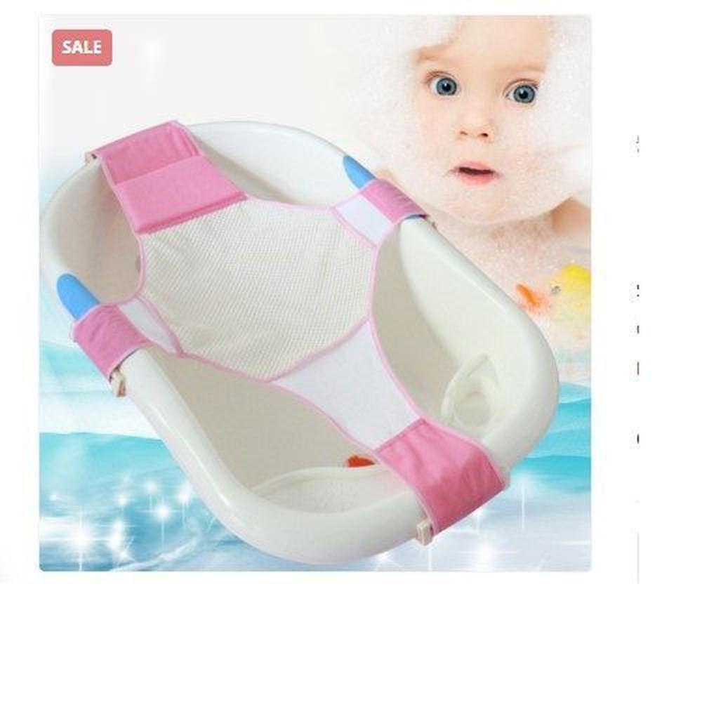 malla para bañera bebe hamaca rosa