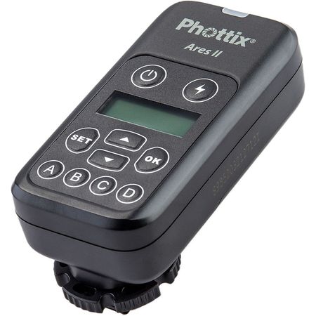 Disparador de Flash Phottix Ares II - Transmisor 2.4 GHz, Alcance 492', 16 Canales, Pantalla LCD Ret 1333544-REG