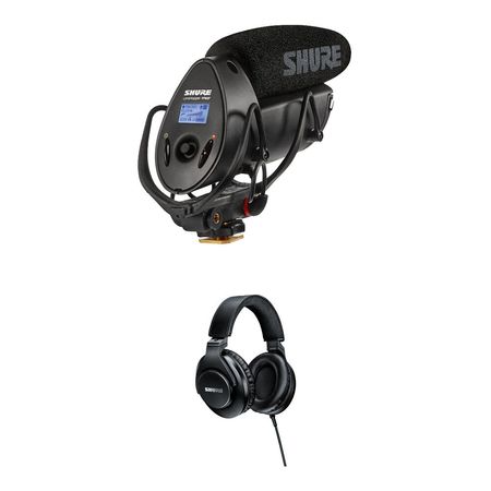 Micrófono Shotgun Shure VP83F LensHopper con Grabador de Audio Integrado y Kit de Auriculares - Cont 1244768-REG