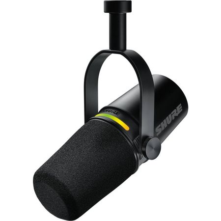 Micrófono Shure MV7+ para Podcast XLR/USB (Negro) - Sonido Legendario, Filtros Pop, Monitoreo Direct 1808586-REG