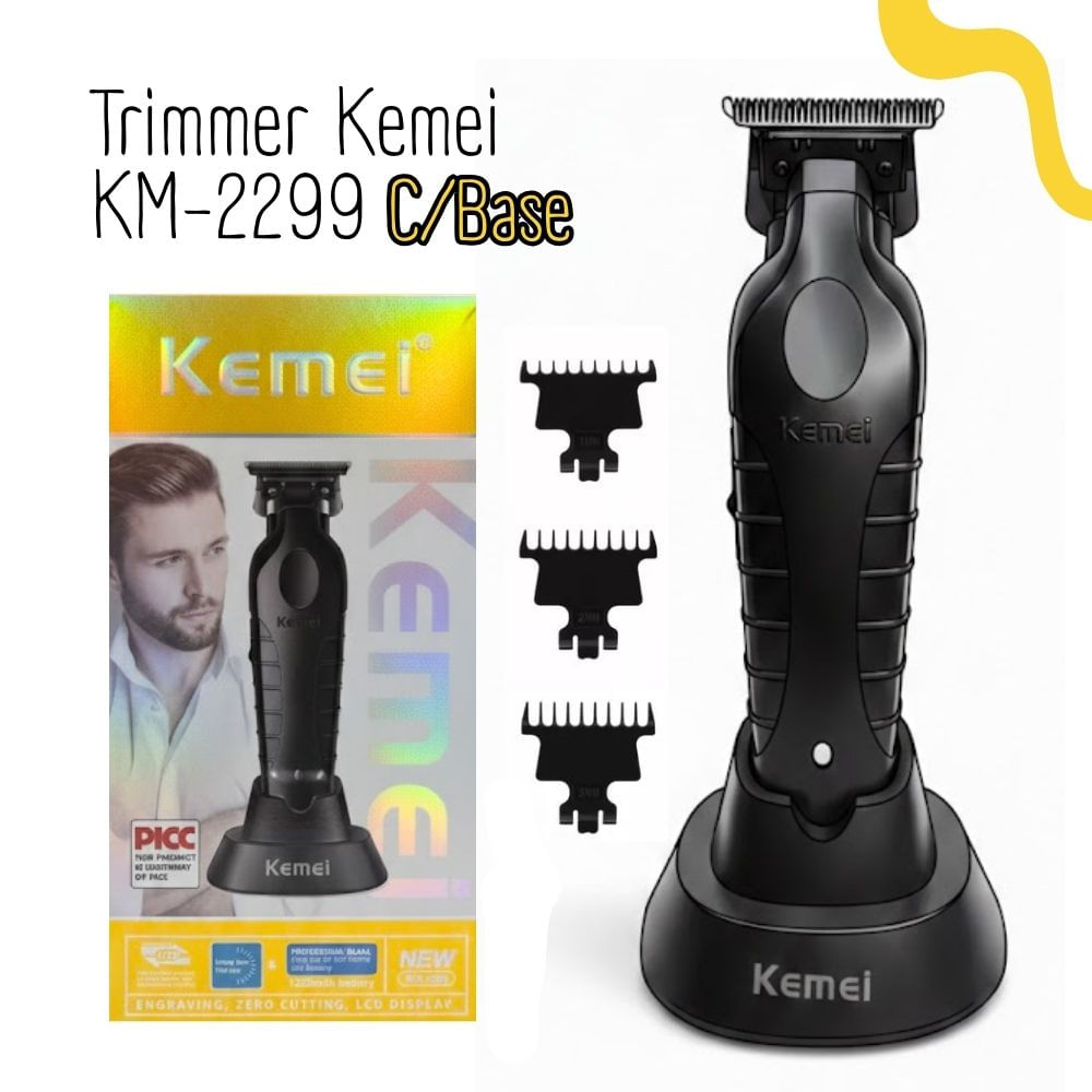TRIMMER RECARGABLE KEMEI KM-2299 CON BASE