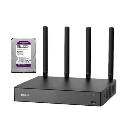 Grabador NVR Imou N110W 10 Canales Wifi Conversación Bidireccional 4K HDMI Compatibilidad ONVIF 2TB
