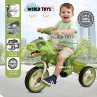 Triciclo Guiador Musical DINOROAD con Luces Green