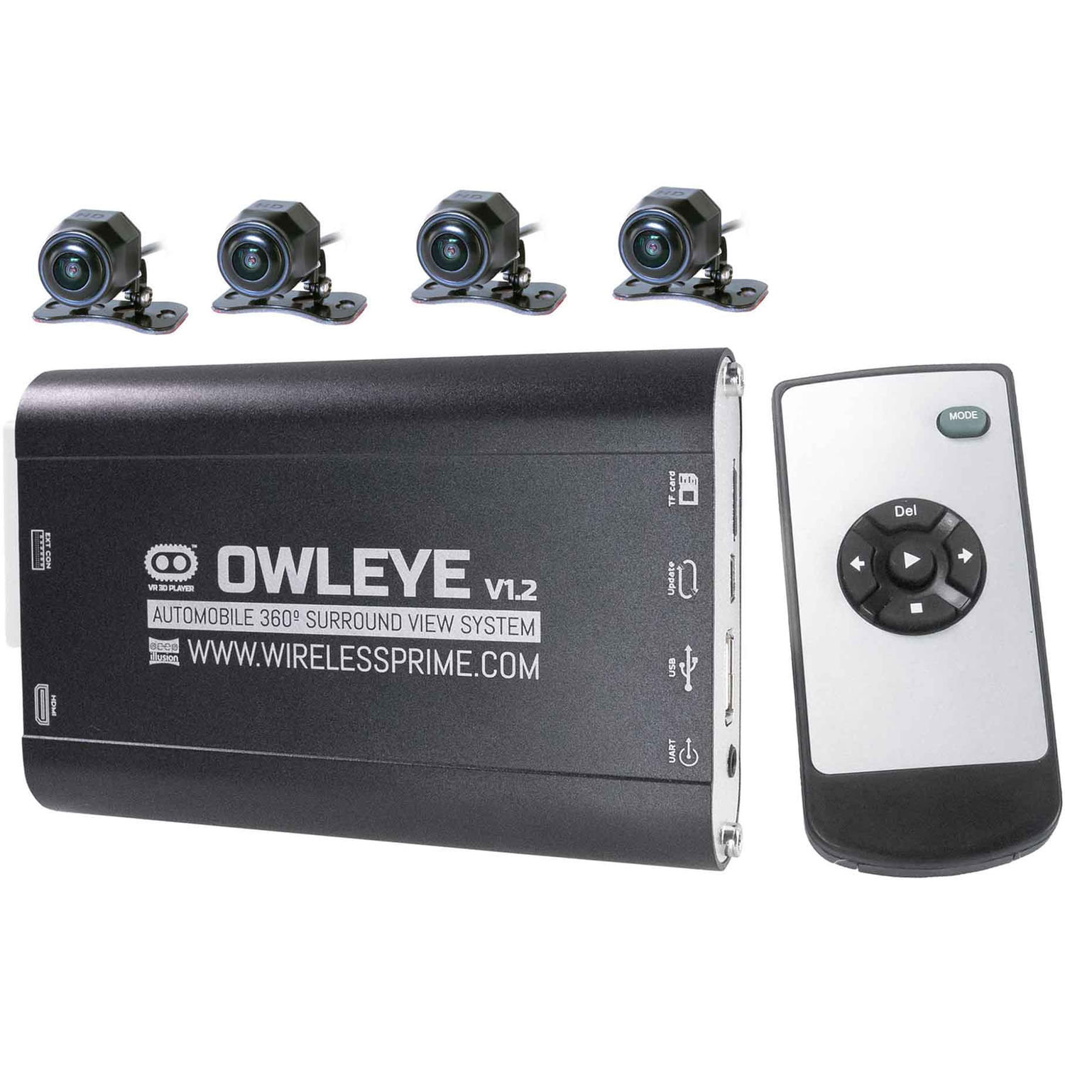 Sistema Dvr Auto Vr 360° Cinegears Owleye para Vehículos Comerciales V1.2