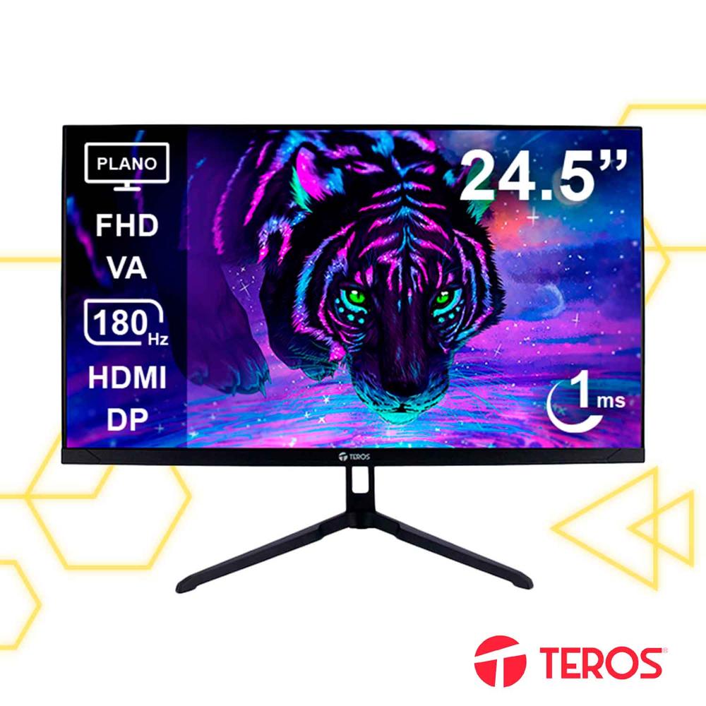 Monitor Gaming Teros Plano TE-2475G 24.5” FHD 180Hz 1ms VA
