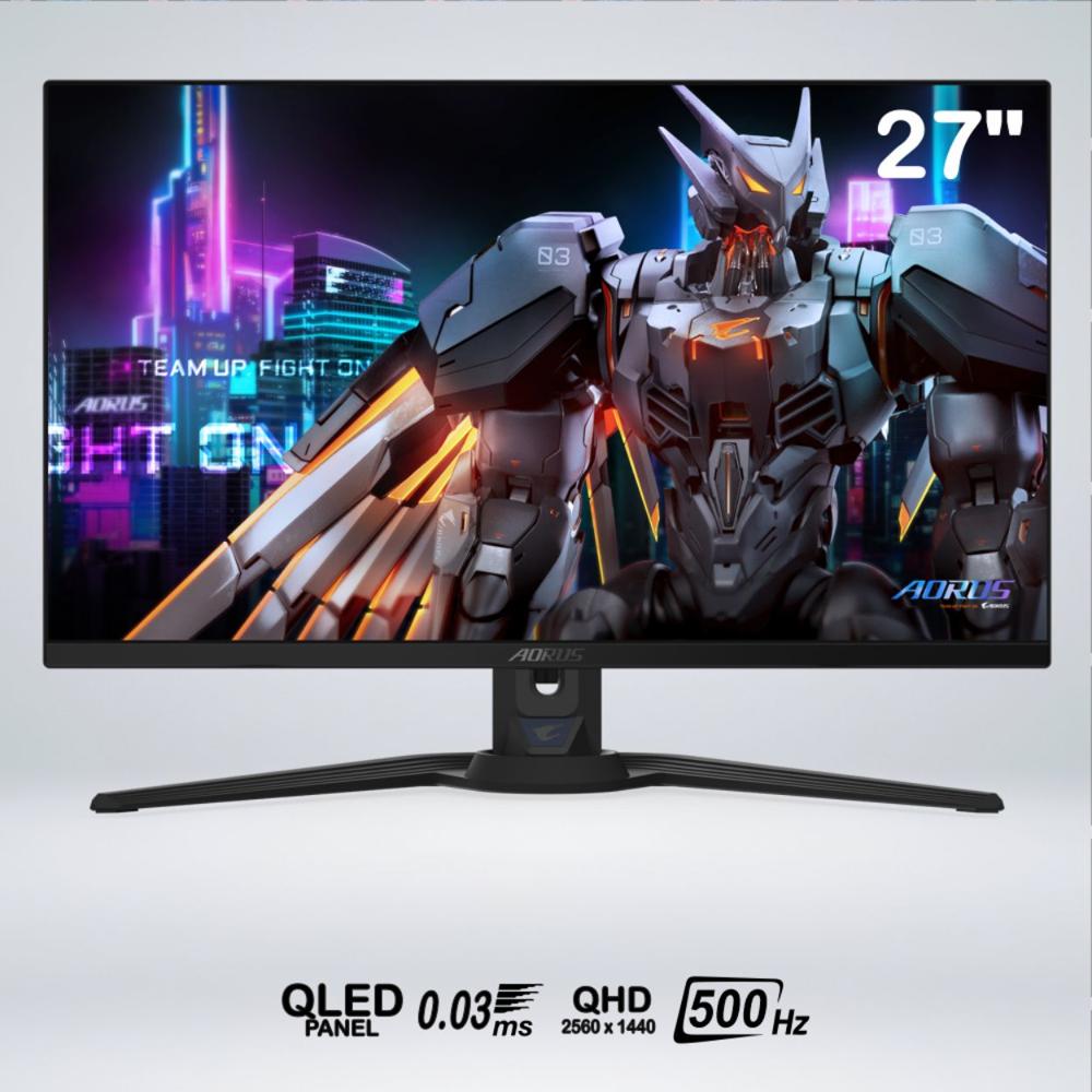 MONITOR GAMER AORUS FO27Q5P QD OLED 27 pulgadas 2K 500hz 0.03ms HDR G-SYNC
