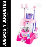 Set de Escobas Premium De Juguete Niñas Rosado