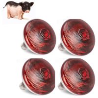 FOCO INFRARROJO CALEFACCIÓN PARA CERDOS PERROS POLLOS 250W PACK X4