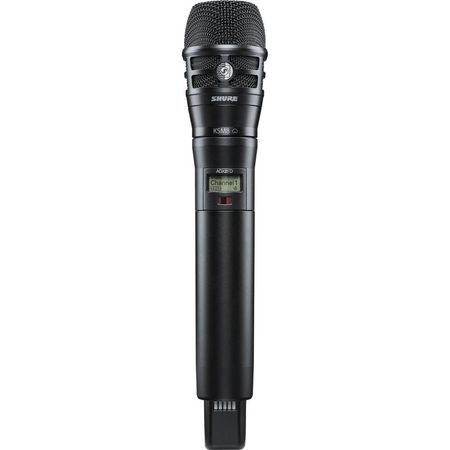 Shure ADX2FD/K8B Micrófono Inalámbrico Digital de Mano con Cápsula KSM8 (G57: 470 a 616 MHz, Negro) 1404875-REG