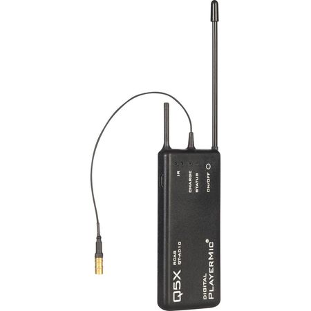 Shure Q5X QT-AD10P PlayerMic: Transmisor Bodypack Inalámbrico Flexible con Conector LEMO de 1 Pin pa 1806786-REG