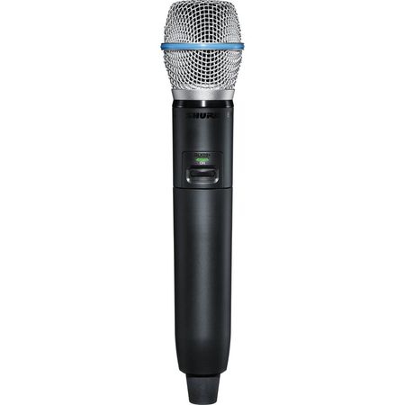 Transmisor de Mano Inalámbrico Shure GLXD2+ de Doble Banda con Micrófono BETA 87A (Z3: 2.4, 5.8 GHz) 1749092-REG