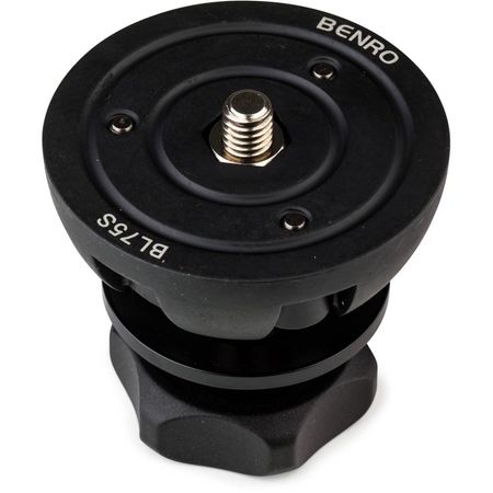 Adaptador de Media Bola Benro de 75mm - Compatible con Equipos de Base Plana y Con Thread de Sujeció 1290729-REG